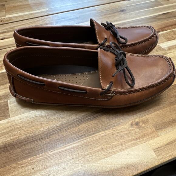 L.L. Bean CLEAN Men’s Brown Leather Moccasin‎ Shoe Model 197690 Size 10 D main image 7